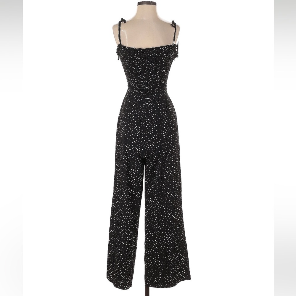 Lovers + Friends Black and White Polka Dot Jumpsuit